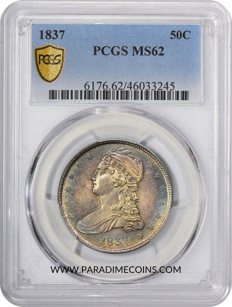 1837 50C MS62 PCGS - Paradime Coins US Coins For Sale