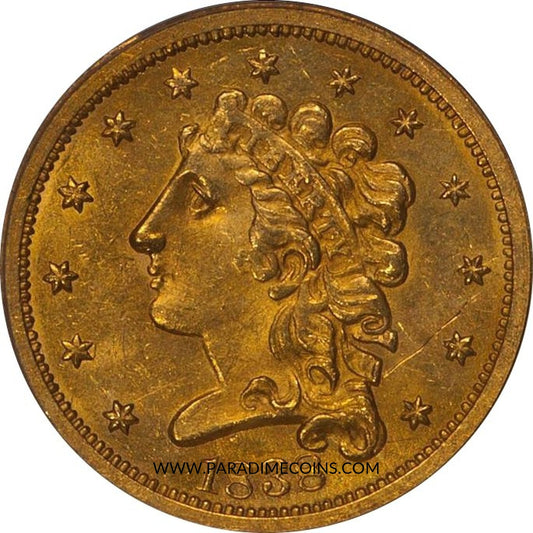 1838 $2.5 MS62 PCGS - Paradime Coins | PCGS NGC CACG CAC Rare US Numismatic Coins For Sale