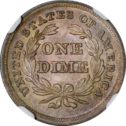 1838 10C PARTIAL DRAPERY MS66+ NGC CAC EX "Col." E.H.R Green - Paradime Coins | PCGS NGC CACG CAC Rare US Numismatic Coins For Sale