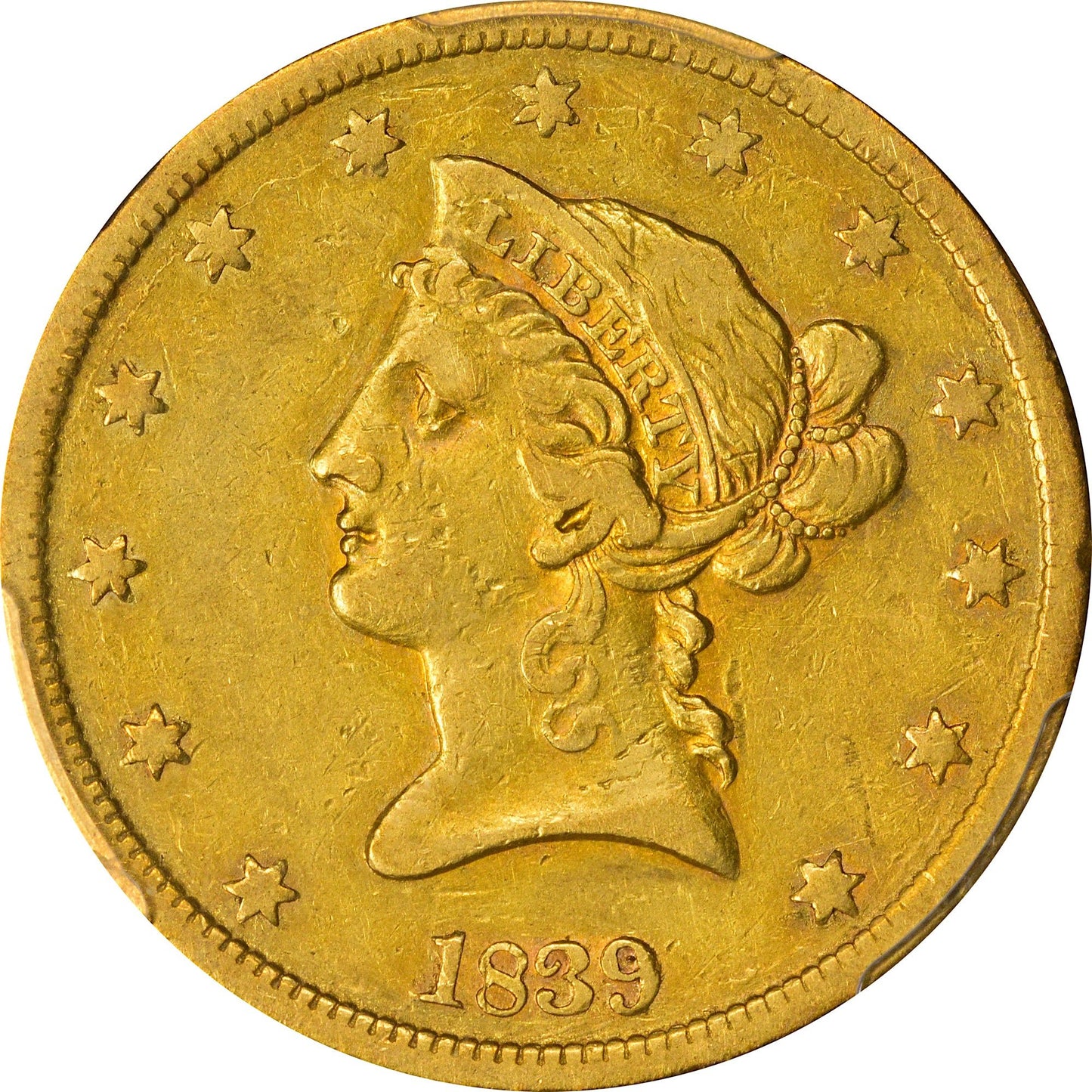 1839 $10 TYPE OF 1840 VF30 PCGS - Paradime Coins | PCGS NGC CACG CAC Rare US Numismatic Coins For Sale