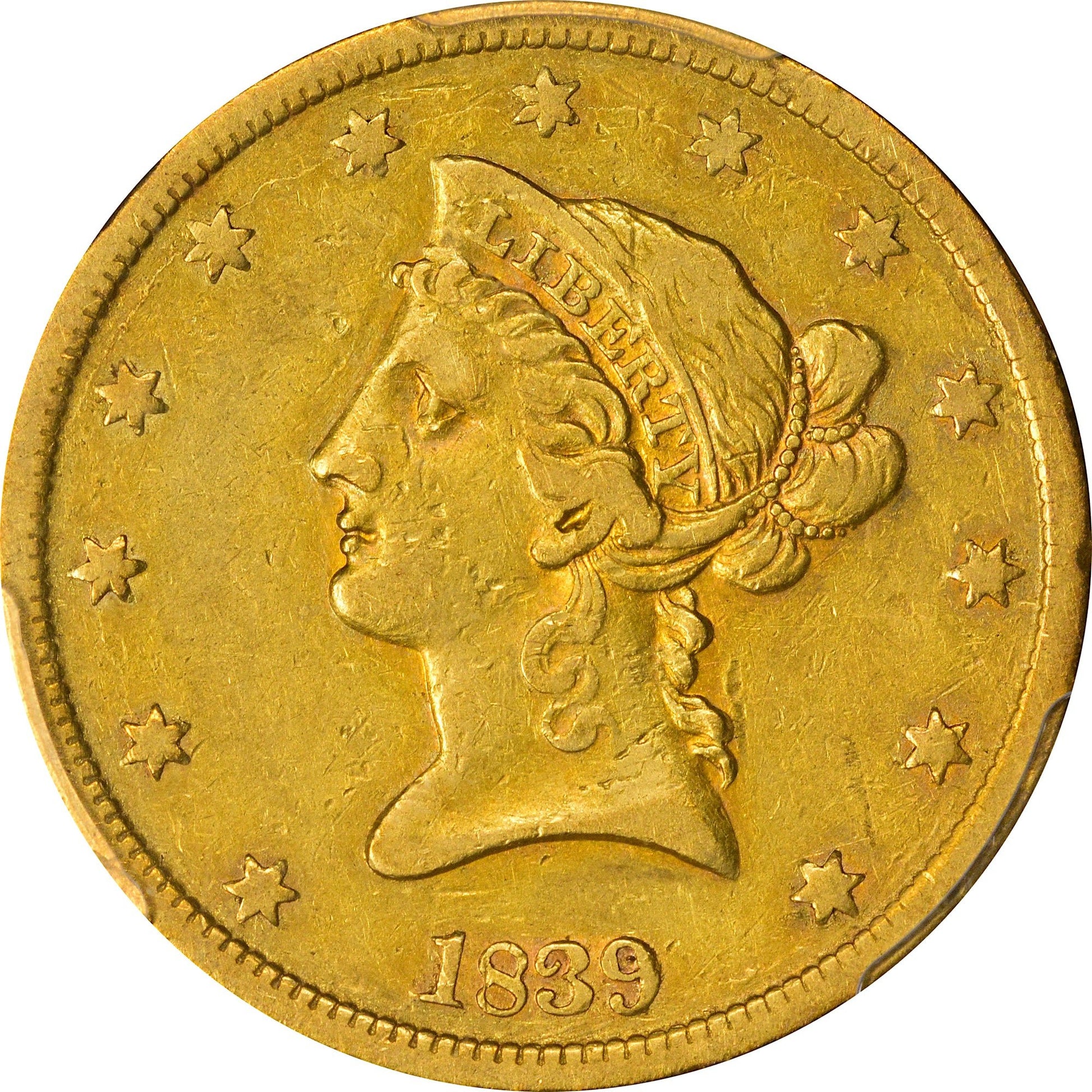 1839 $10 TYPE OF 1840 VF30 PCGS - Paradime Coins | PCGS NGC CACG CAC Rare US Numismatic Coins For Sale