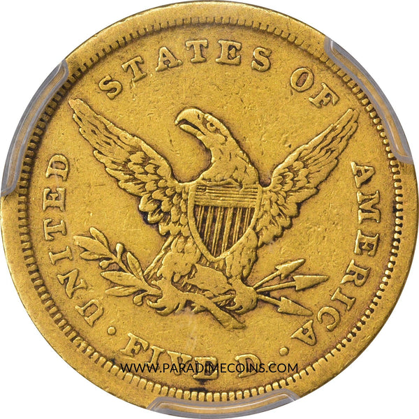 1839-D $5 VG10 PCGS - Paradime Coins US Coins For Sale