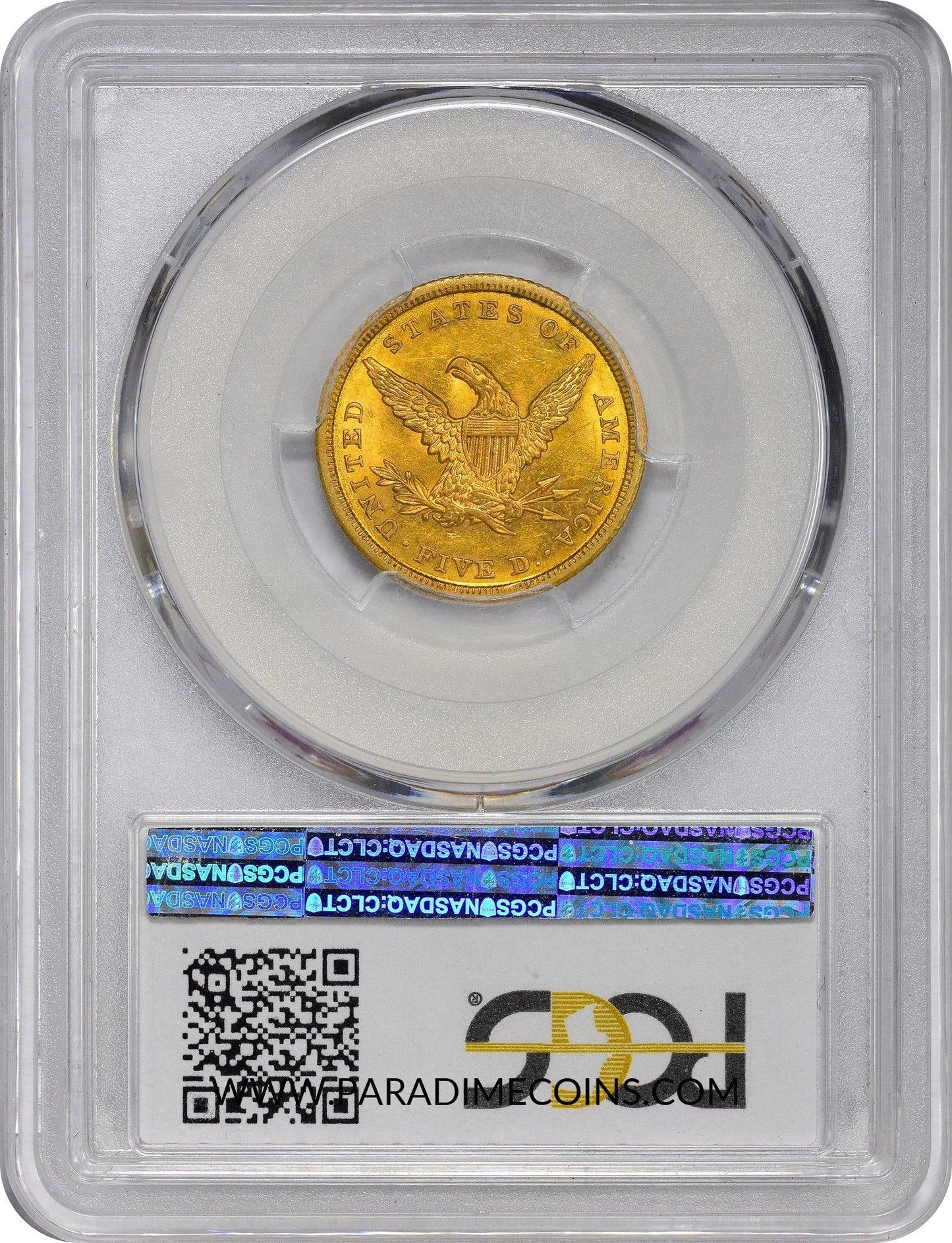 1840 $5 MS62 PCGS CAC - Paradime Coins | PCGS NGC CACG CAC Rare US Numismatic Coins For Sale