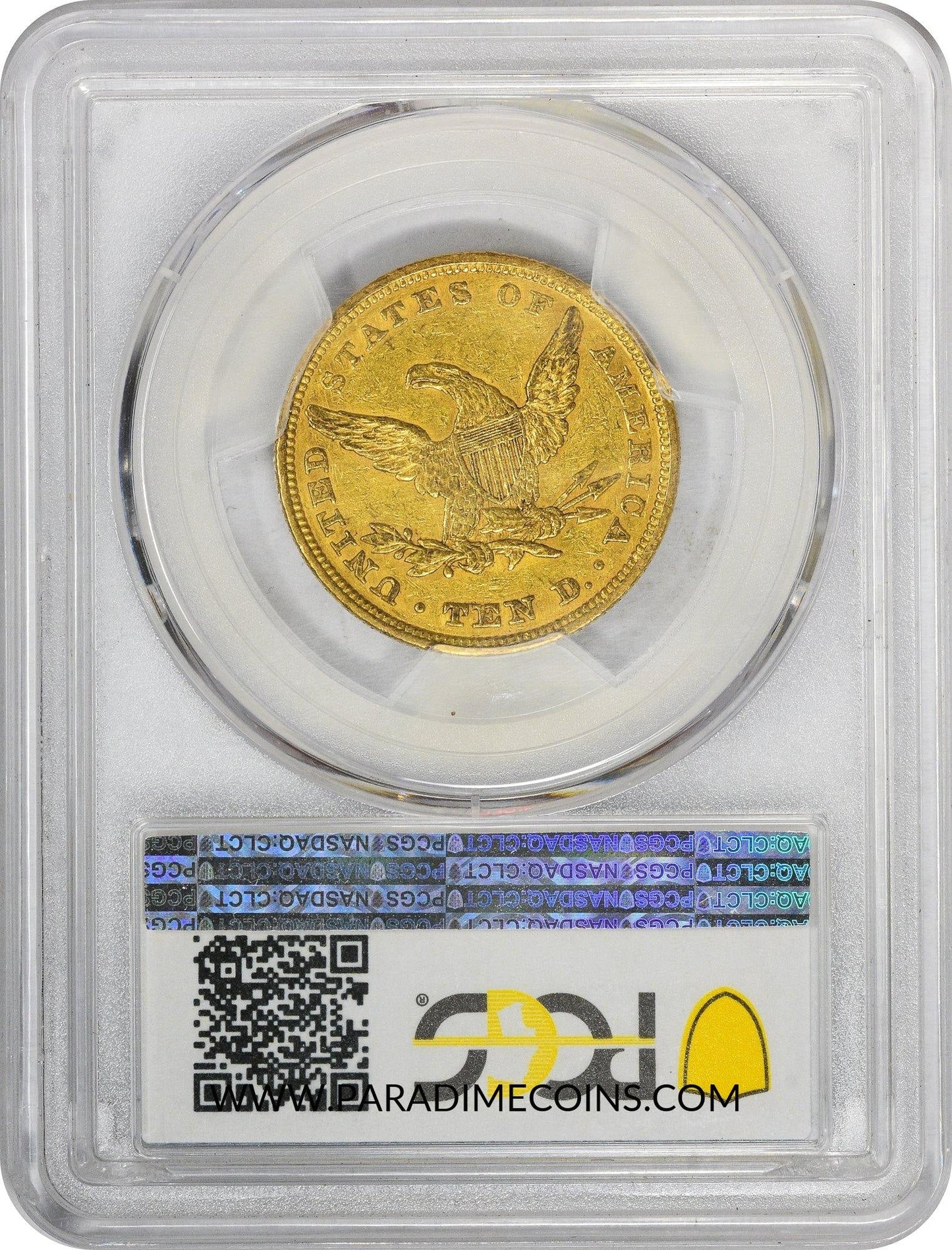 1843 $10 XF45 PCGS CAC - Paradime Coins | PCGS NGC CACG CAC Rare US Numismatic Coins For Sale