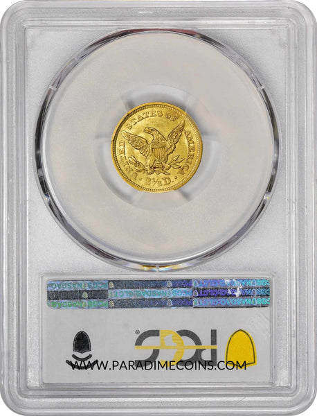 1843 $2.5 MS63 PCGS - Paradime Coins | PCGS NGC CACG CAC Rare US Numismatic Coins For Sale
