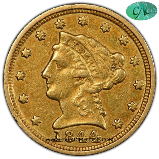 1844-C $2.5 XF45 PCGS CAC - Paradime Coins | PCGS NGC CACG CAC Rare US Numismatic Coins For Sale