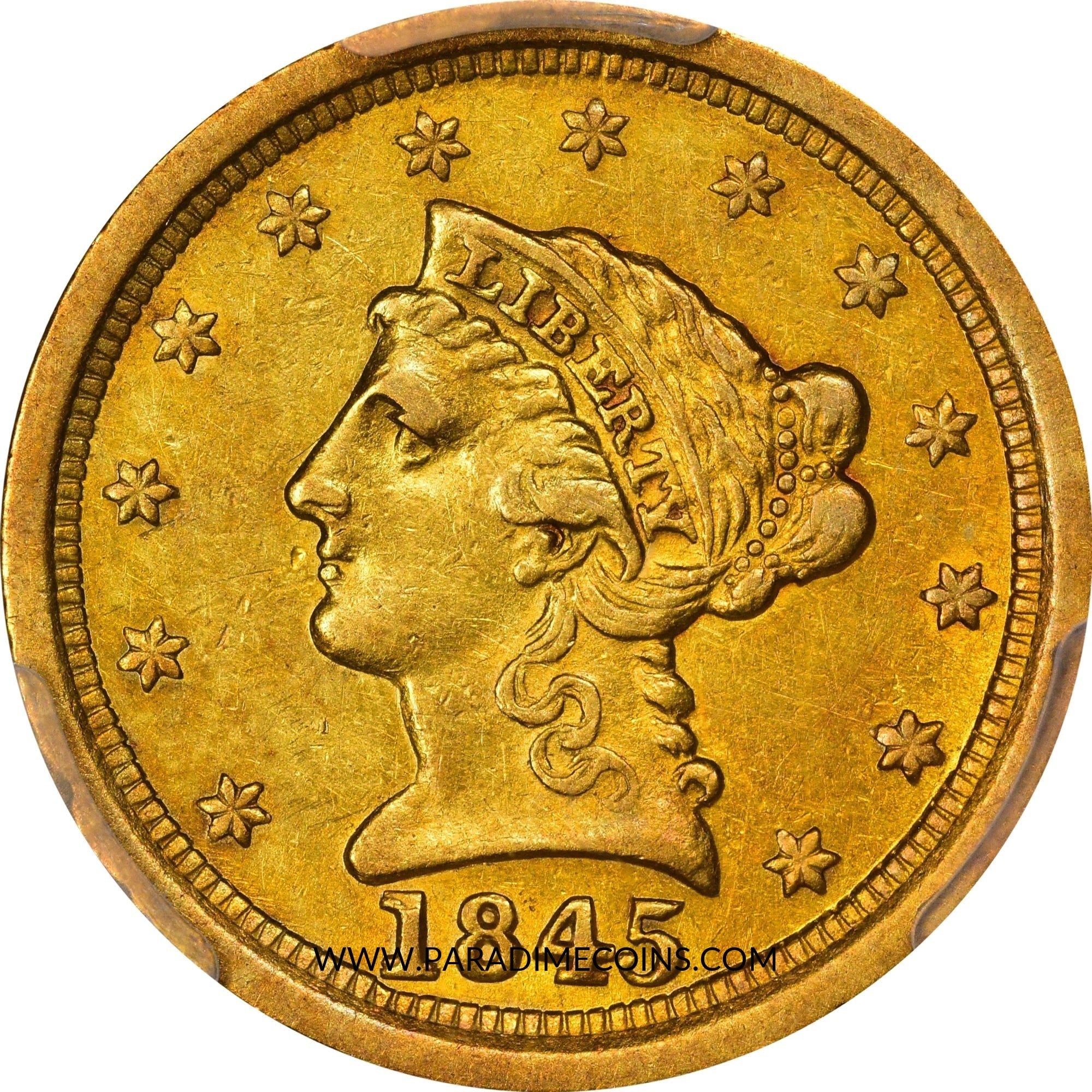 1845-O $2.5 AU53 PCGS - Paradime Coins | PCGS NGC CACG CAC Rare US Numismatic Coins For Sale