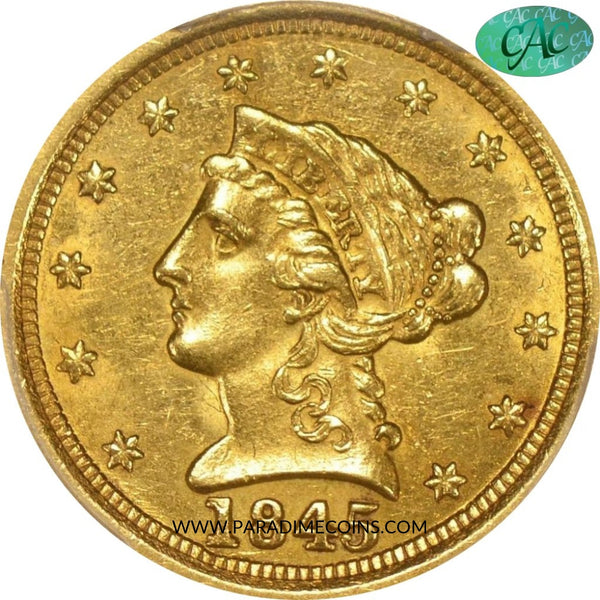 1845-O $2.5 AU55 PCGS - Paradime Coins | PCGS NGC CACG CAC Rare US Numismatic Coins For Sale