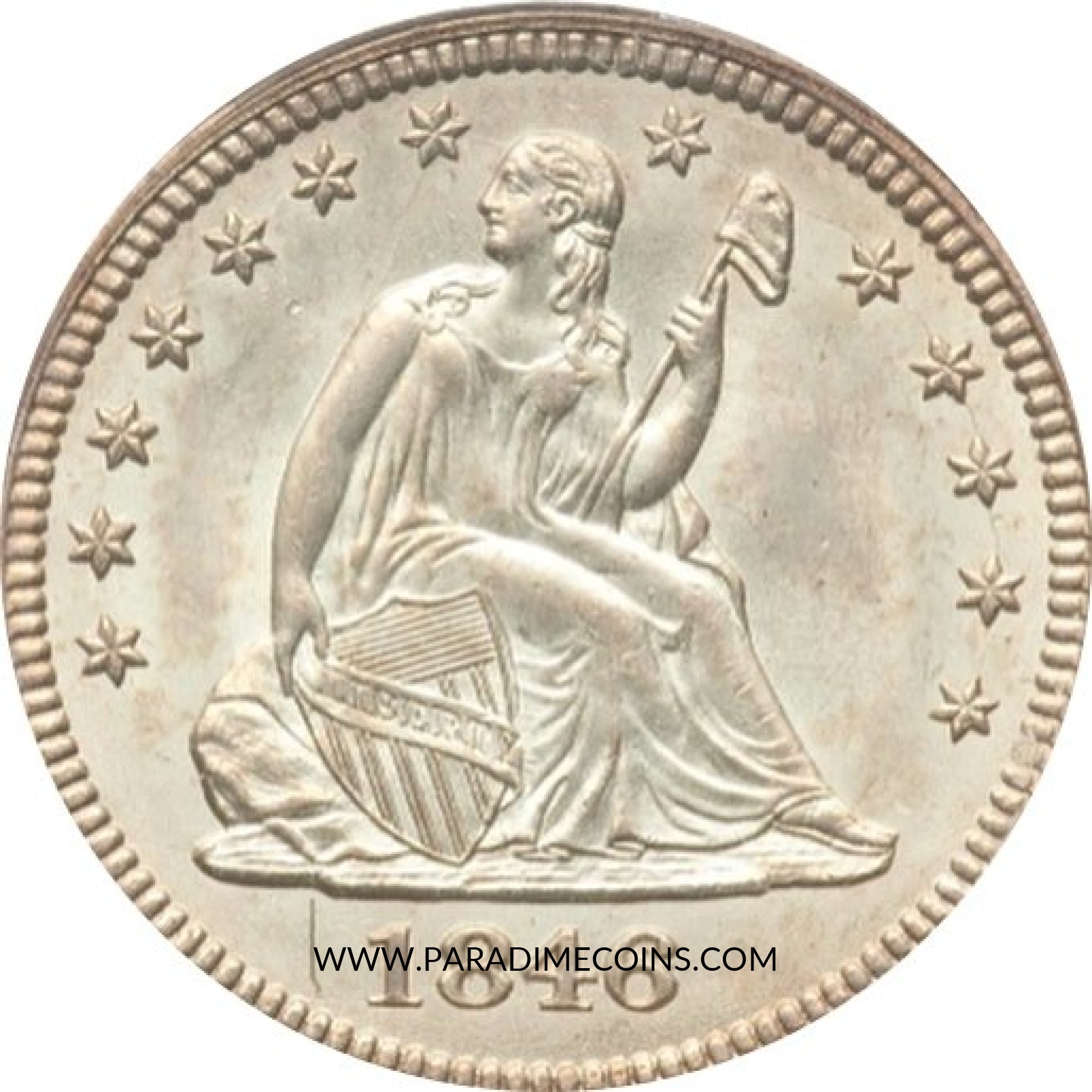 1846 25C MS64+ PCGS - Paradime Coins | PCGS NGC CACG CAC Rare US Numismatic Coins For Sale