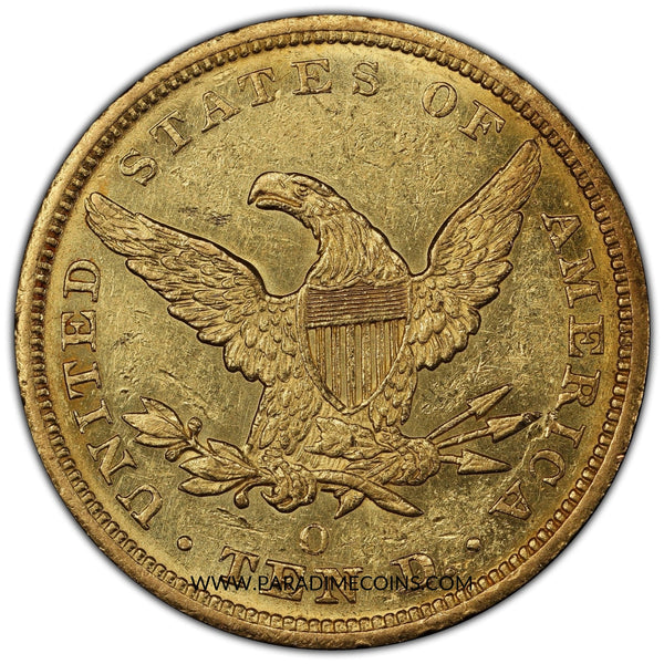 1846/'5'-O $10 AU55 PCGS - Paradime Coins | PCGS NGC CACG CAC Rare US Numismatic Coins For Sale