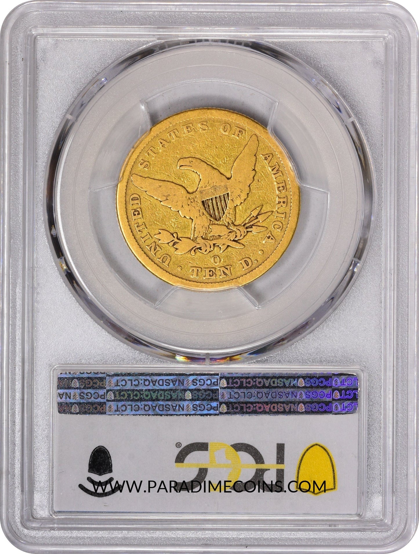 1846/'5'-O $10 VG08 PCGS CAC - Paradime Coins | PCGS NGC CACG CAC Rare US Numismatic Coins For Sale