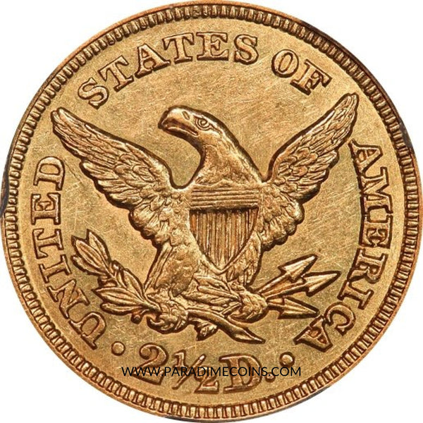1847 $2.5 AU58 PCGS - Paradime Coins | PCGS NGC CACG CAC Rare US Numismatic Coins For Sale