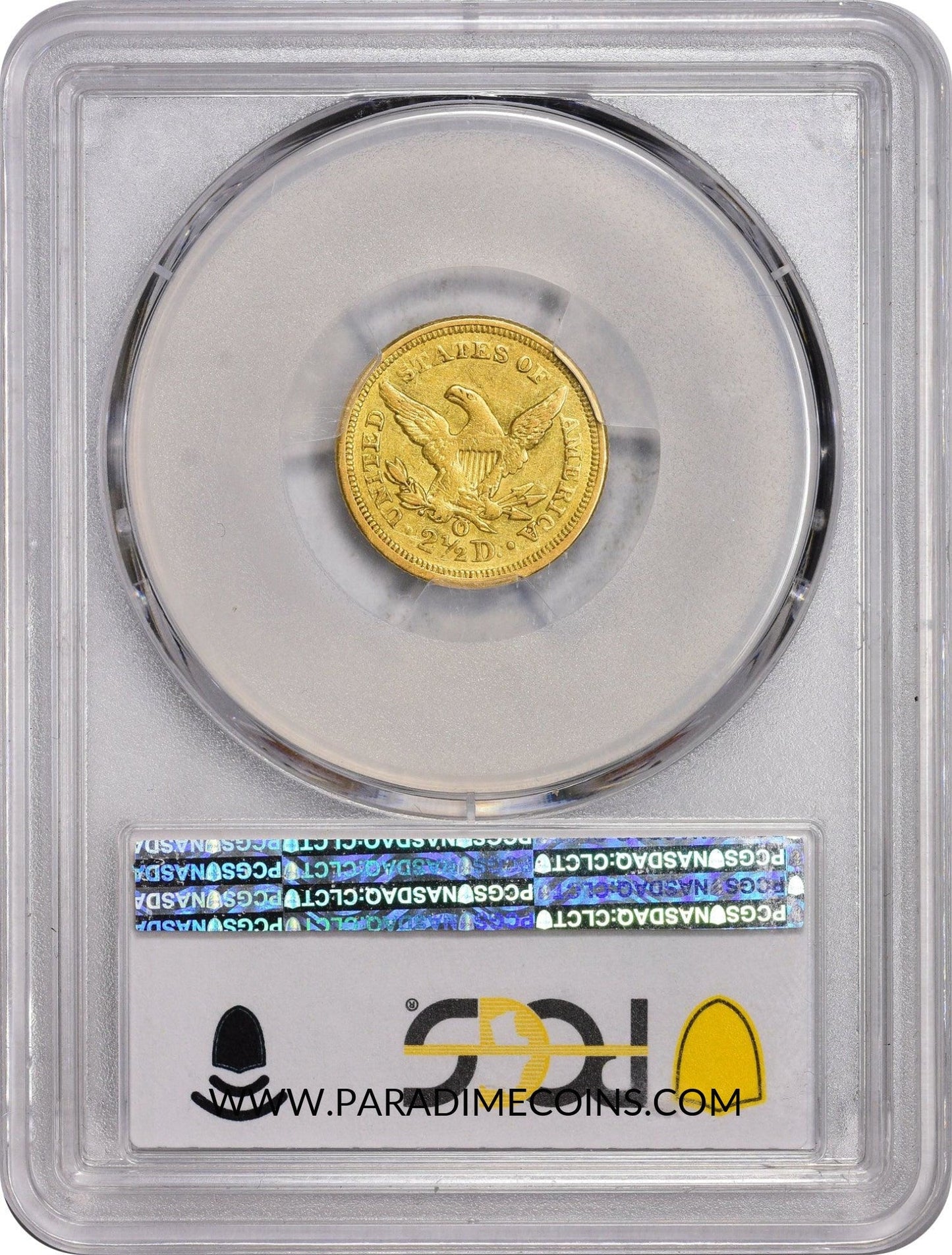 1847-O $2.5 AU53 PCGS CAC - Paradime Coins | PCGS NGC CACG CAC Rare US Numismatic Coins For Sale