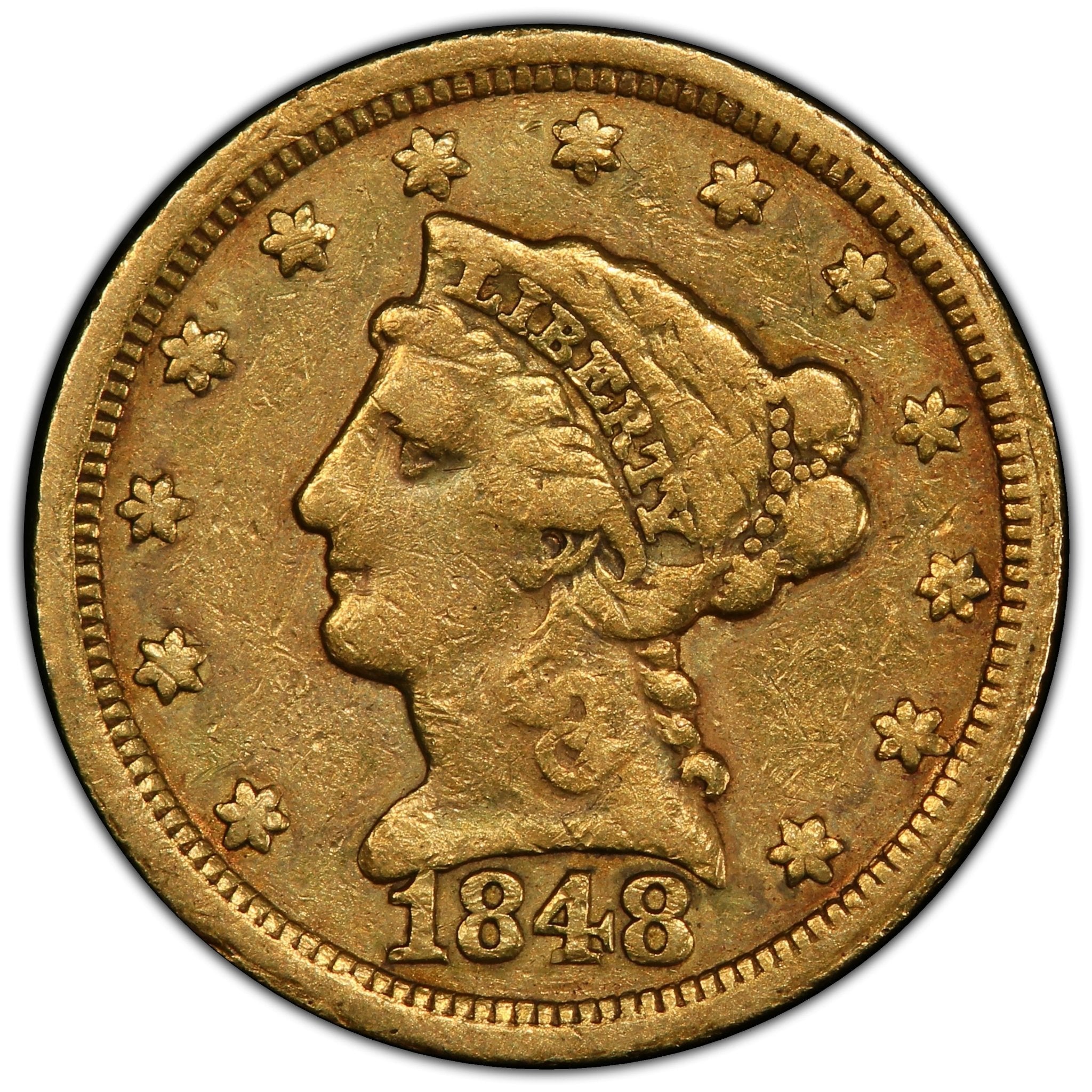 1848 $2.5 VF25 PCGS - Paradime Coins US Coins For Sale