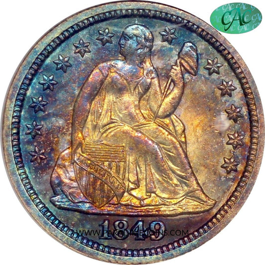 1849 10C MS65 NGC CAC - Paradime Coins | PCGS NGC CACG CAC Rare US Numismatic Coins For Sale