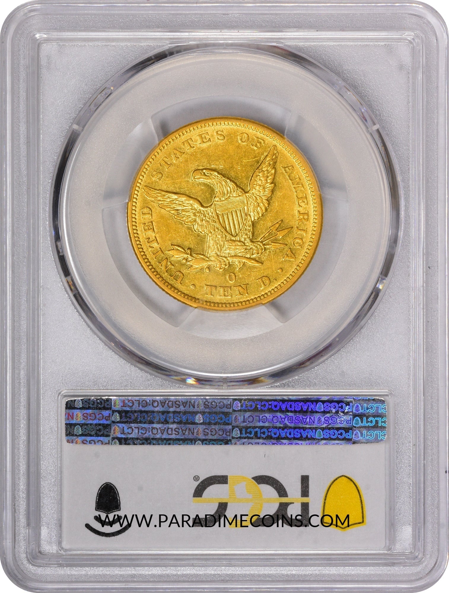 1849-O $10 AU55 PCGS - Paradime Coins | PCGS NGC CACG CAC Rare US Numismatic Coins For Sale