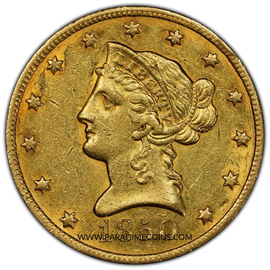 1850-O $10 AU55 PCGS - Paradime Coins | PCGS NGC CACG CAC Rare US Numismatic Coins For Sale