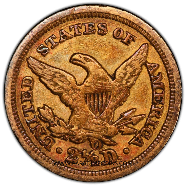 1850-O $2.5 XF40 PCGS CAC - Paradime Coins | PCGS NGC CACG CAC Rare US Numismatic Coins For Sale