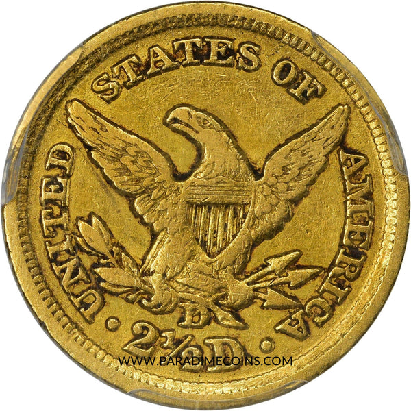 1851-D $2.5 VF35 PCGS - Paradime Coins | PCGS NGC CACG CAC Rare US Numismatic Coins For Sale