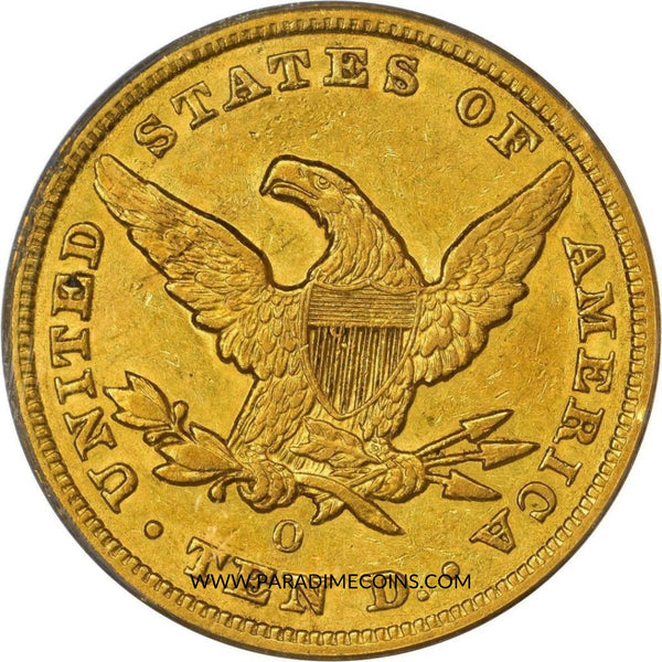 1851-O $10 AU55 PCGS CAC - Paradime Coins | PCGS NGC CACG CAC Rare US Numismatic Coins For Sale