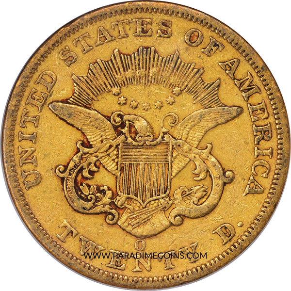1851-O $20 VF35 OGH PCGS GOLD CAC - Paradime Coins | PCGS NGC CACG CAC Rare US Numismatic Coins For Sale