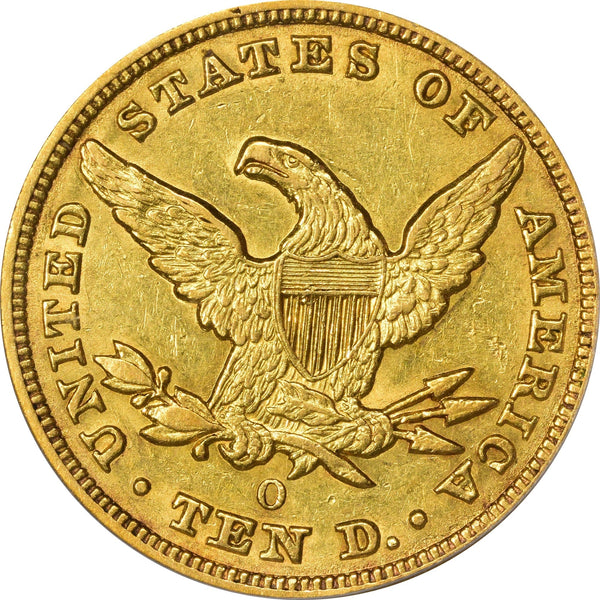 1852-O $10 AU53 PCGS CAC - Paradime Coins US Coins For Sale