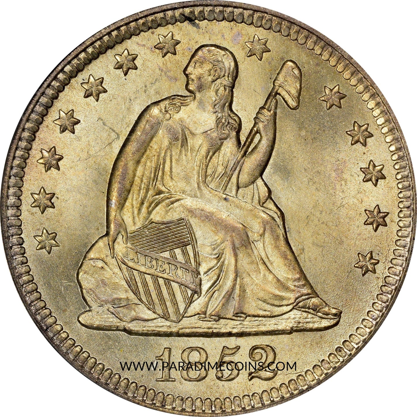 1852 25C MS66 OGH PCGS CAC - Paradime Coins | PCGS NGC CACG CAC Rare US Numismatic Coins For Sale