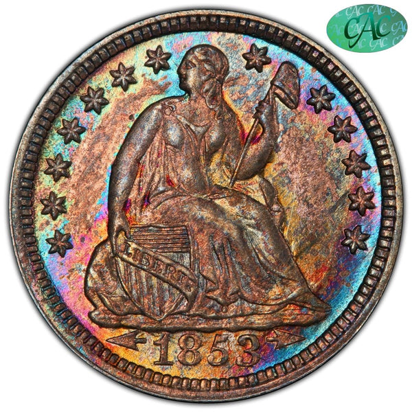 1853 H10C ARROWS MS65 PCGS CAC - Paradime Coins US Coins For Sale