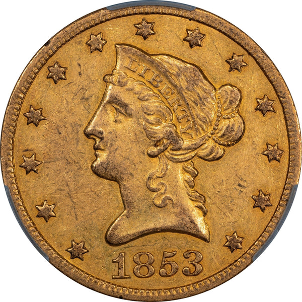 1853-O $10 AU55 CACG - Paradime Coins | PCGS NGC CACG CAC Rare US Numismatic Coins For Sale