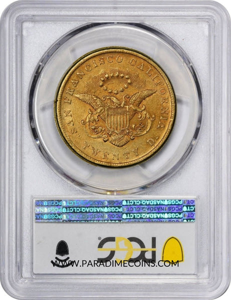 1854 $20 KELLOGG AU58+ PCGS CAC - Paradime Coins | PCGS NGC CACG CAC Rare US Numismatic Coins For Sale