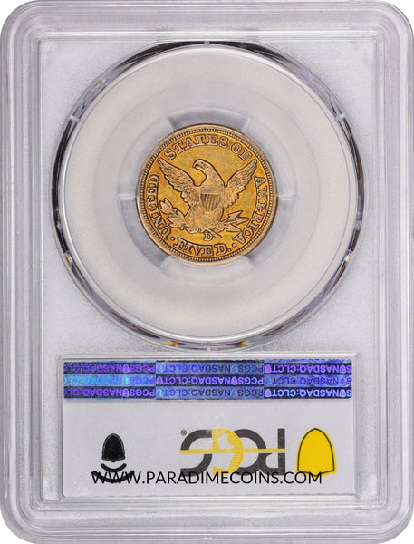 1854-D $5 Large D XF40 PCGS CAC - Paradime Coins | PCGS NGC CACG CAC Rare US Numismatic Coins For Sale