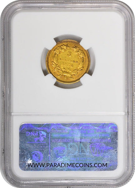 1854-O $3 AU53 NGC CAC - Paradime Coins | PCGS NGC CACG CAC Rare US Numismatic Coins For Sale