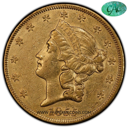 1855 $20 AU53 PCGS CAC - Paradime Coins | PCGS NGC CACG CAC Rare US Numismatic Coins For Sale