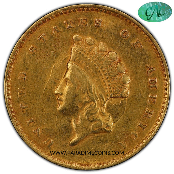 1855-C G$1 AU55 PCGS CAC - Paradime Coins | PCGS NGC CACG CAC Rare US Numismatic Coins For Sale