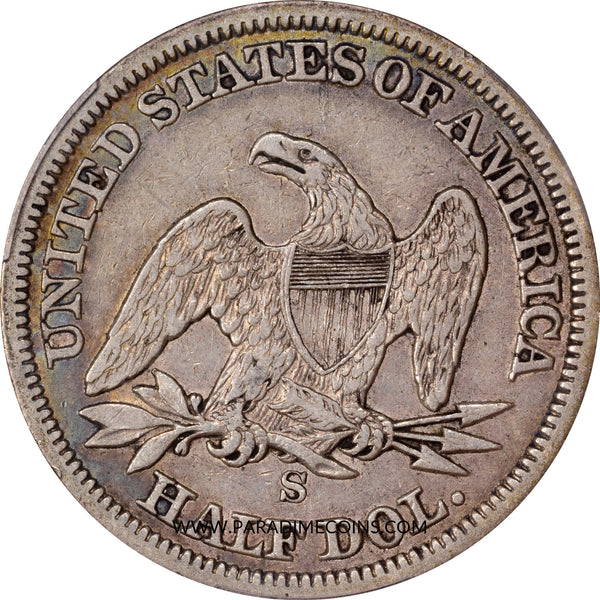 1855-S ARROWS 50C VF25 PCGS - Paradime Coins | PCGS NGC CACG CAC Rare US Numismatic Coins For Sale