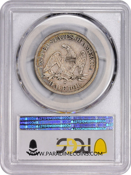 1855-S ARROWS 50C VF25 PCGS - Paradime Coins | PCGS NGC CACG CAC Rare US Numismatic Coins For Sale