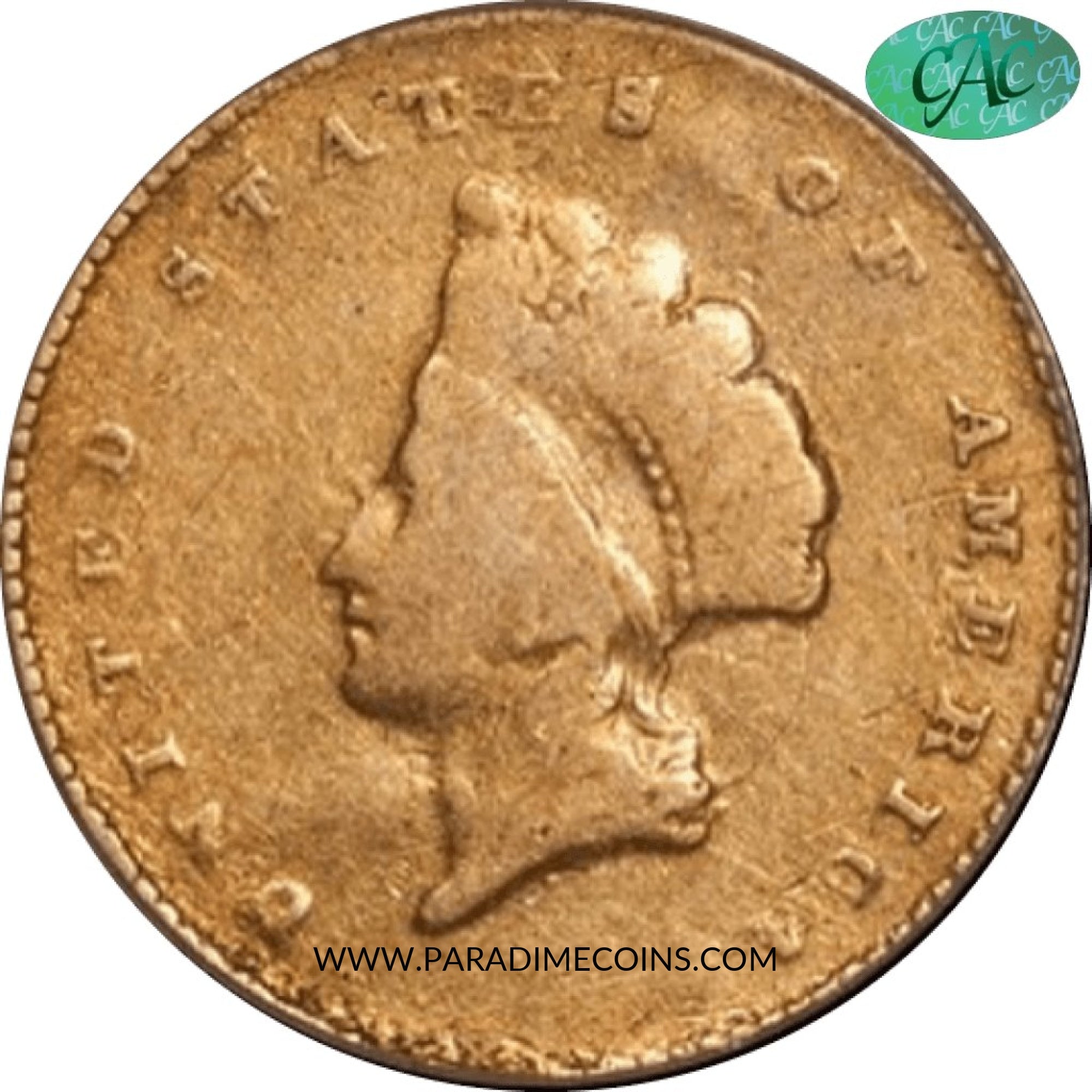 1855-S G$1 F15 PCGS CAC - Paradime Coins | PCGS NGC CACG CAC Rare US Numismatic Coins For Sale