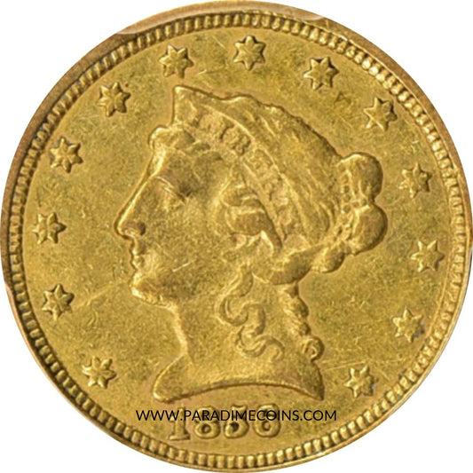 1856-C $2.5 AU50 PCGS - Paradime Coins | PCGS NGC CACG CAC Rare US Numismatic Coins For Sale