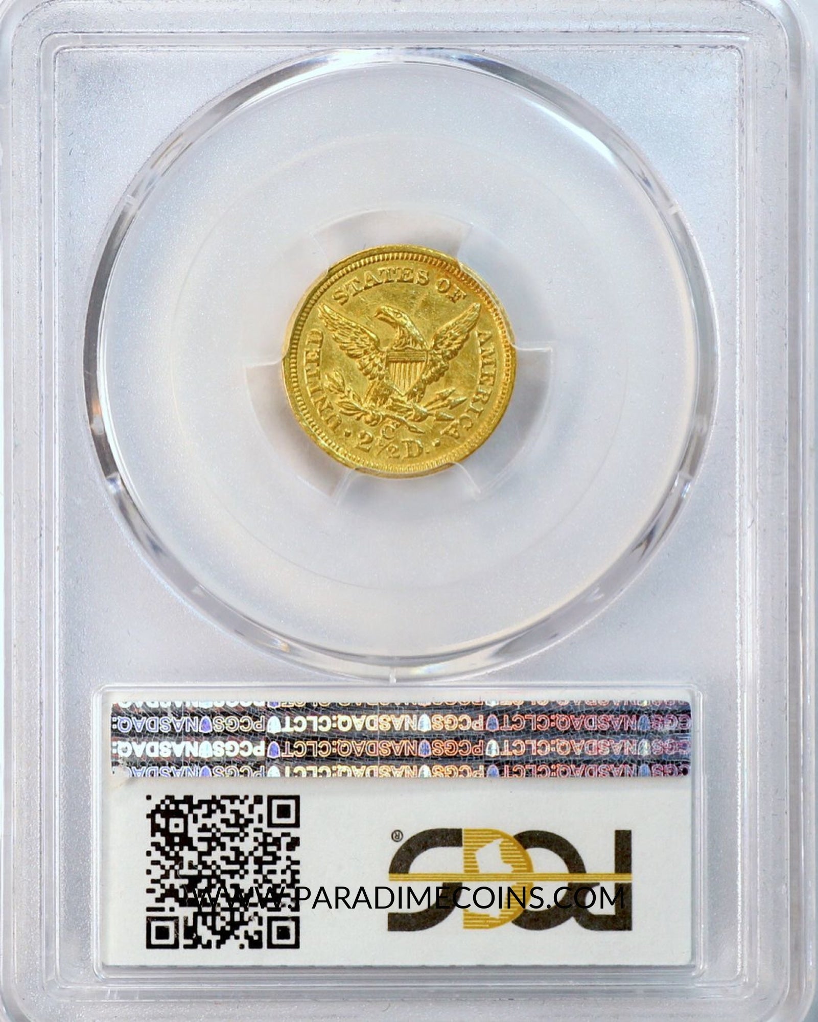 1856-C $2.5 AU53 PCGS - Paradime Coins | PCGS NGC CACG CAC Rare US Numismatic Coins For Sale