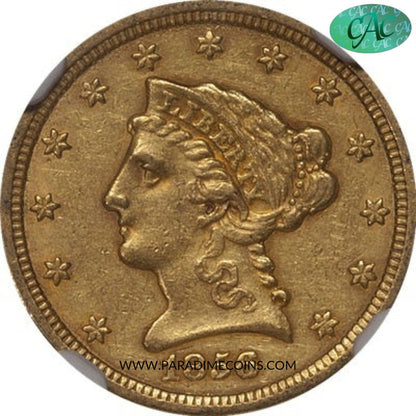 1856-O $2.5 AU53 NGC CAC - Paradime Coins | PCGS NGC CACG CAC Rare US Numismatic Coins For Sale