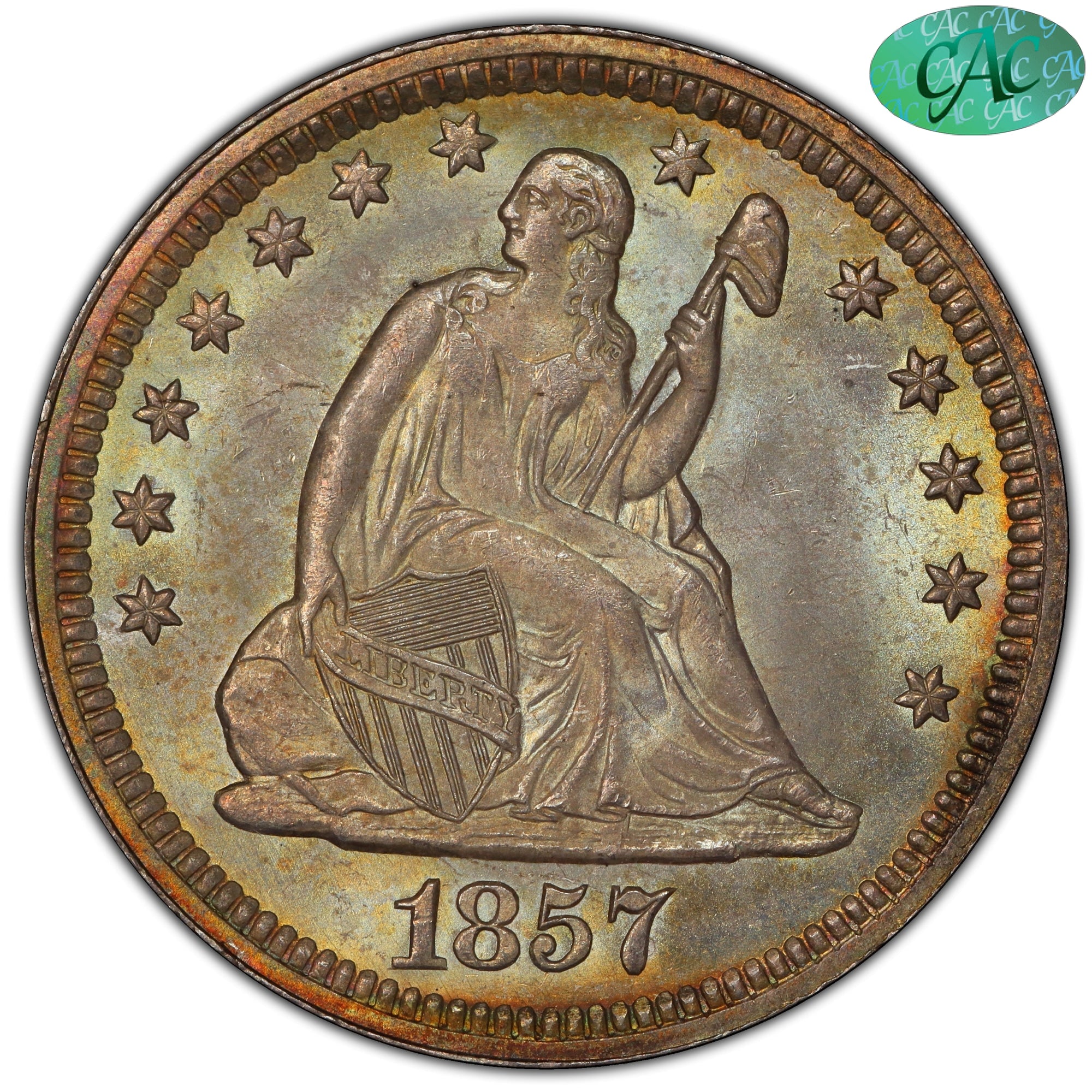 1857 25C MS66 PCGS CAC - Paradime Coins | PCGS NGC CACG CAC Rare US Numismatic Coins For Sale