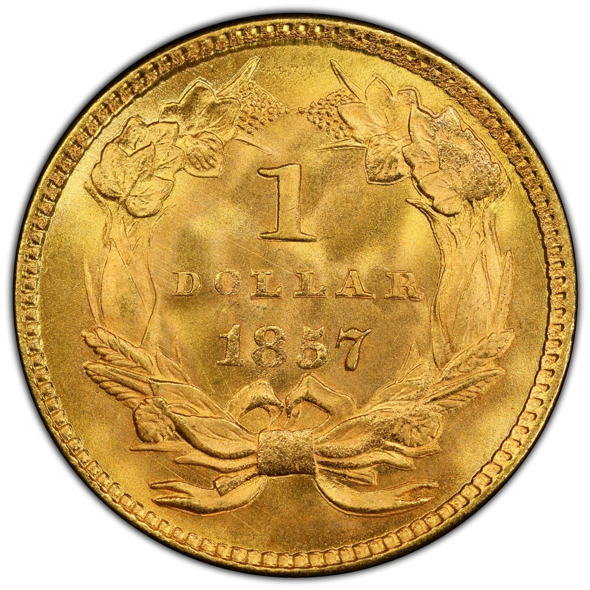 1857 G$1 MS67 PCGS CAC - Paradime Coins | PCGS NGC CACG CAC Rare US Numismatic Coins For Sale