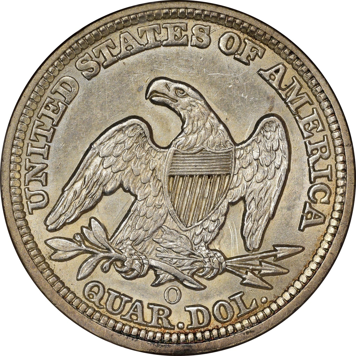 1858-O 25C AU58 NGC - Paradime Coins | PCGS NGC CACG CAC Rare US Numismatic Coins For Sale