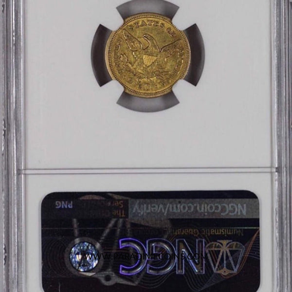 1858-C $2.5 AU58 NGC CAC - Paradime Coins | PCGS NGC CACG CAC Rare US Numismatic Coins For Sale