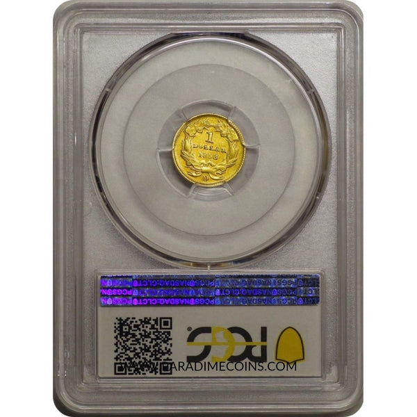 1858-D G$1 AU53 PCGS CAC - Paradime Coins | PCGS NGC CACG CAC Rare US Numismatic Coins For Sale