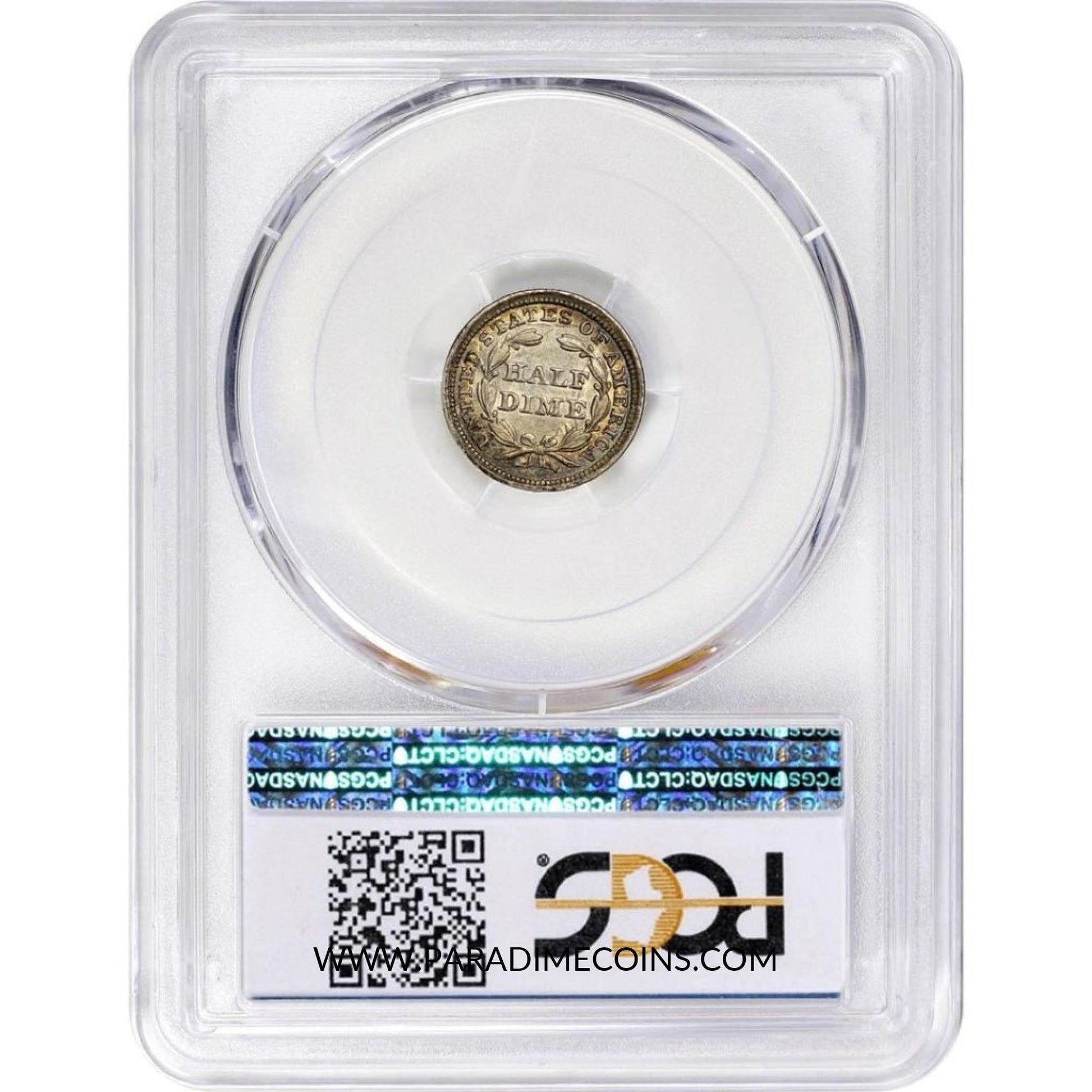 1858 H10C INVERTED DATE AU50 PCGS CAC - Paradime Coins | PCGS NGC CACG CAC Rare US Numismatic Coins For Sale