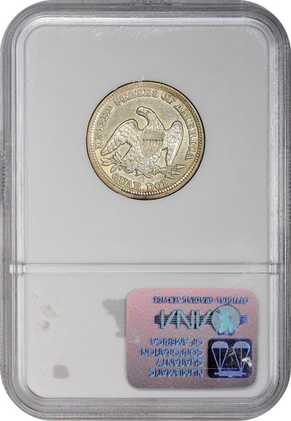 1858-O 25C AU58 NGC - Paradime Coins US Coins For Sale