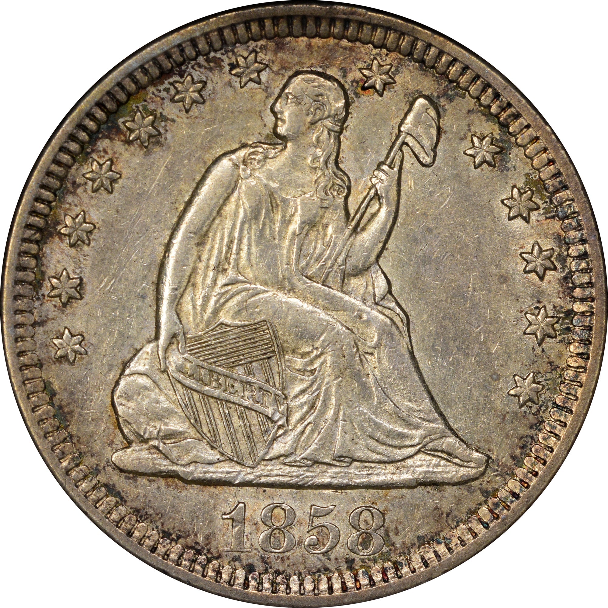 1858-O 25C AU58 NGC - Paradime Coins | PCGS NGC CACG CAC Rare US Numismatic Coins For Sale