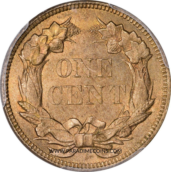 1858/7 1C MS65 PCGS CAC EEPS - Paradime Coins | PCGS NGC CACG CAC Rare US Numismatic Coins For Sale