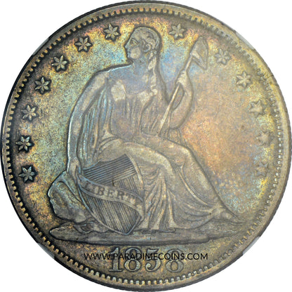 1858 50C VF35 NGC - Paradime Coins | PCGS NGC CACG CAC Rare US Numismatic Coins For Sale